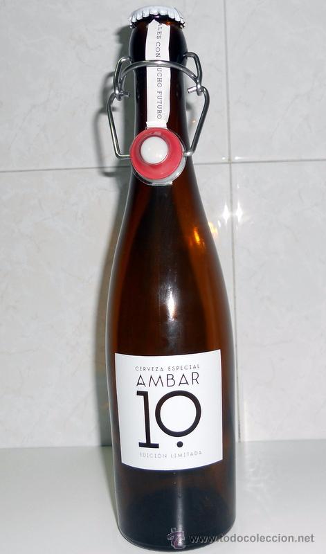 Coleccionismo de cervezas: BOTELLA BOTTLE CERVEZA BEER AMBAR 10 EDICION LIMITADA EDITION LIMITED.Zaragozana