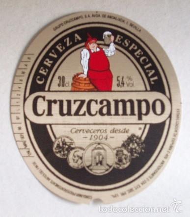 Coleccionismo de cervezas: ETIQUETA CERVEZA CRUZCAMPO ESPECIAL 30CL.