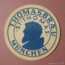 Coleccionismo de cervezas: POSAVASOS THOMASBRÄU. ST. THOMAS. MÜNCHEN.. Lote 56261212