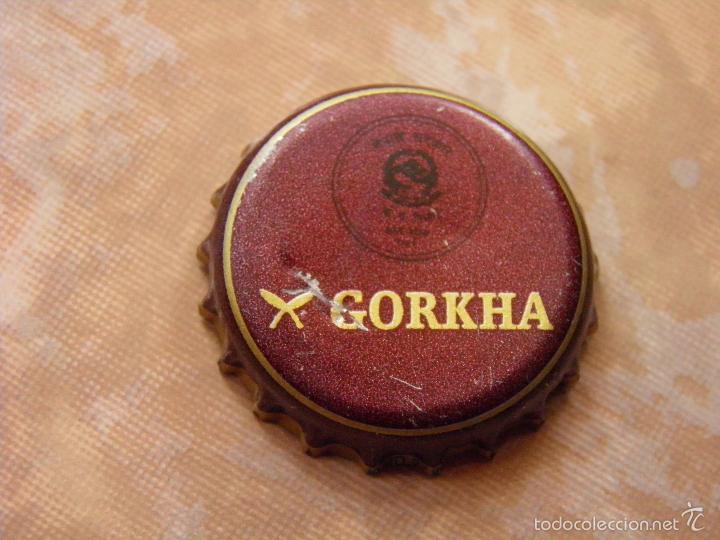 Coleccionismo de cervezas: TAPA CORONA BEER BIRRA CHAPA CERVEZA GORKHA.CIRCULO GRANDE. NEPAL. (21)--- LOTE N. 2539-----CARMANJO