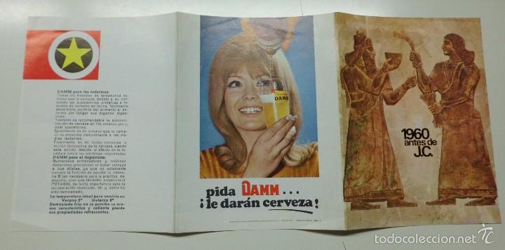 Collectable Beer: TR&Iacute;PTICO CON PUBLICIDAD DE CERVEZA DAMM.