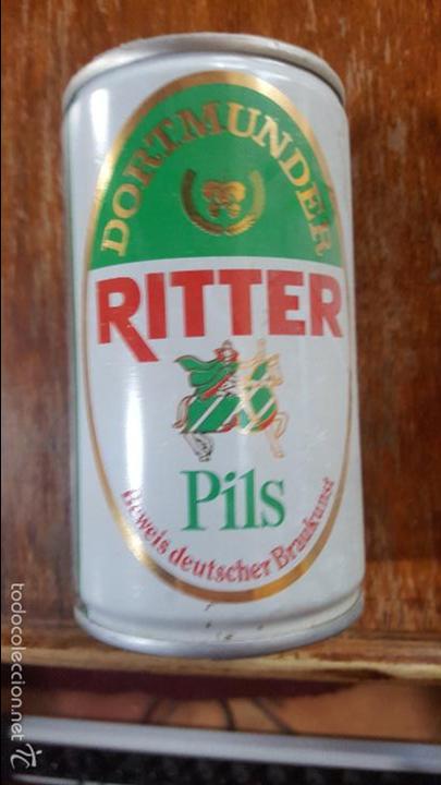 Colecionismo de cervejas: ANTIGUA LATA DE CERVEZA RITTER