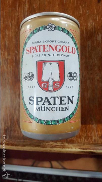 Colecionismo de cervejas: Lata Cerveza - Alemania SPATENGOLD SPATEN MUNCHEN (33cl) 1987