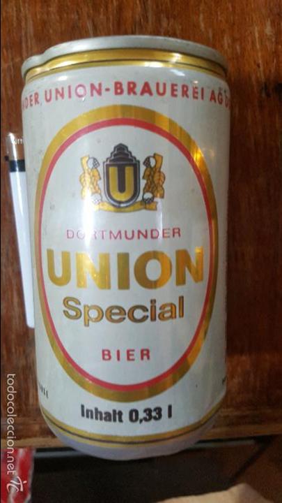Colecionismo de cervejas: ANTIGUA LATA DE CERVEZA VACIA - 33 CL - DORTMUNDER UNION SPECIAL