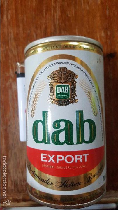 Colecionismo de cervejas: ANTIGUA LATA DE CERVEZA VACIA - DAB