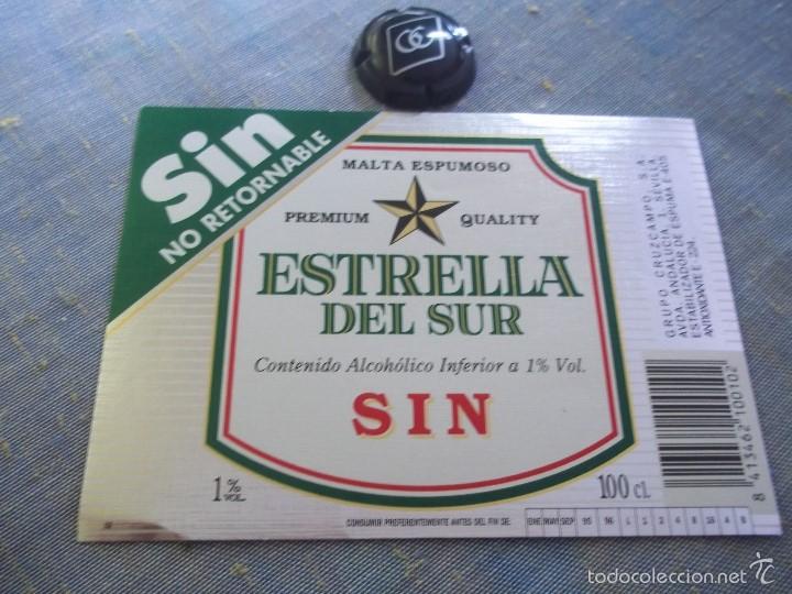 Antigua Etiqueta Cerveza Estrella Del Sur Sin 1 Comprar Coleccionismo De Cervezas En Todocoleccion