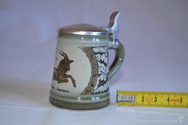 Coleccionismo de cervezas: Jarra de cerveza con tapa. romanjuguetesymas.
