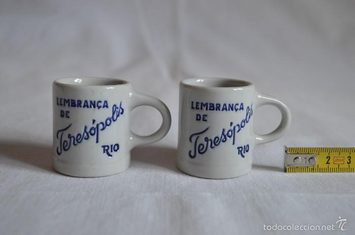 Coleccionismo de cervezas: Juego de jarras Lembran&ccedil;a de Teres&oacute;polis. Ceramarte Brasil. romanjuguetesymas.