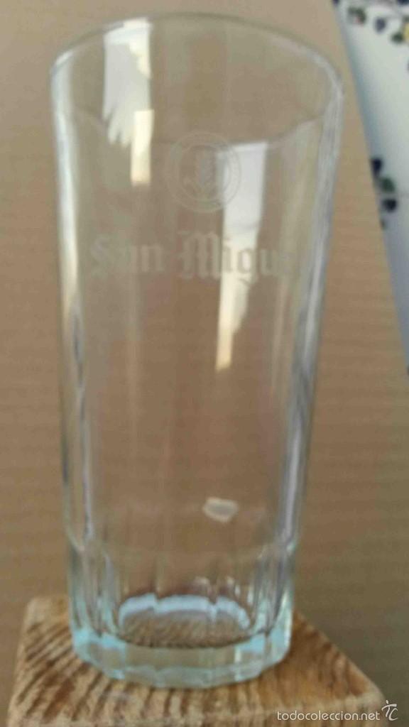 Coleccionismo de cervezas: Vaso cristal cerveza San Miguel