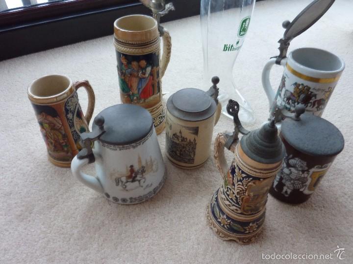 Coleccionismo de cervezas: LOTE DE 8 JARRAS DE CERVEZA. - Foto 1