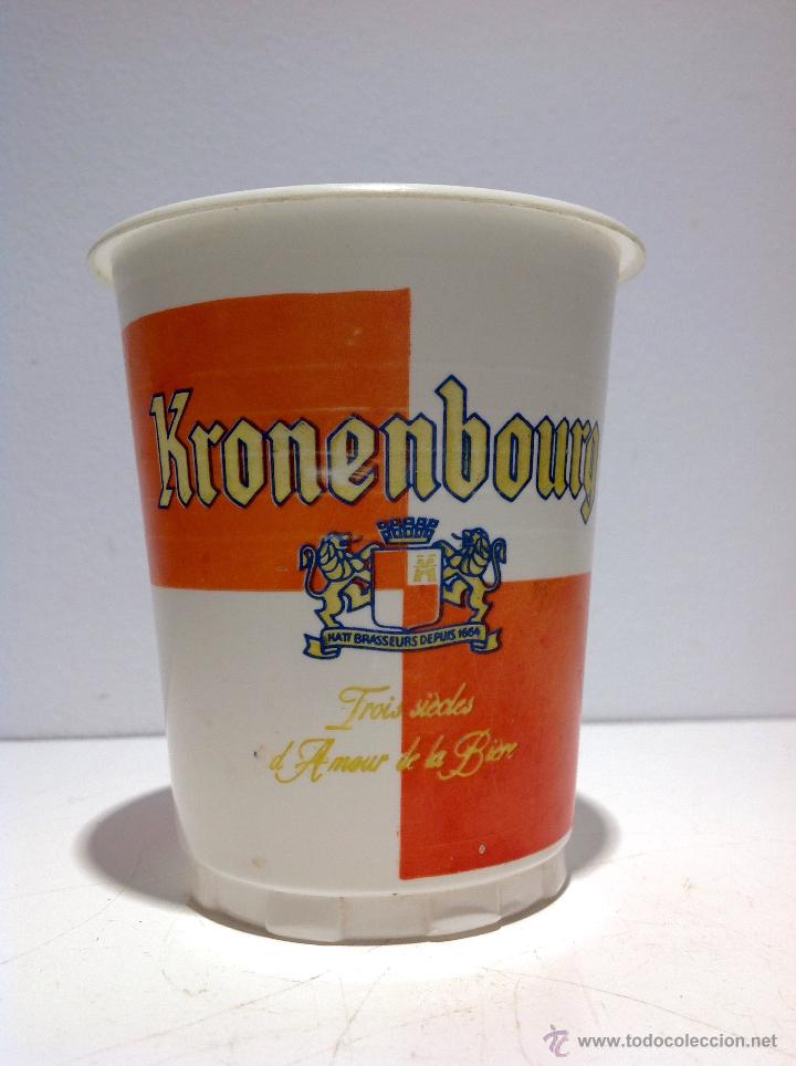 Collectionnisme de bi&egrave;res: ANTIGUO VASO DE PLASTICO DE CERVEZA * KRONENBOURG