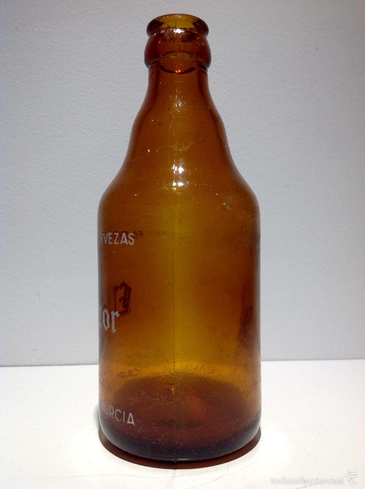 Coleccionismo de cervezas: ANTIGUA BOTELLA DE CERVEZA CERVEZAS AZOR - Foto 2