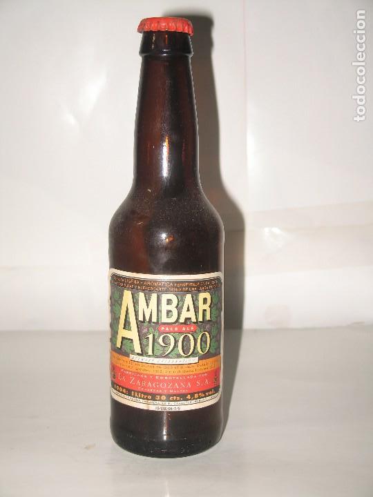 Coleccionismo de cervezas: BOTELLA AMBAR 1900 - Foto 1