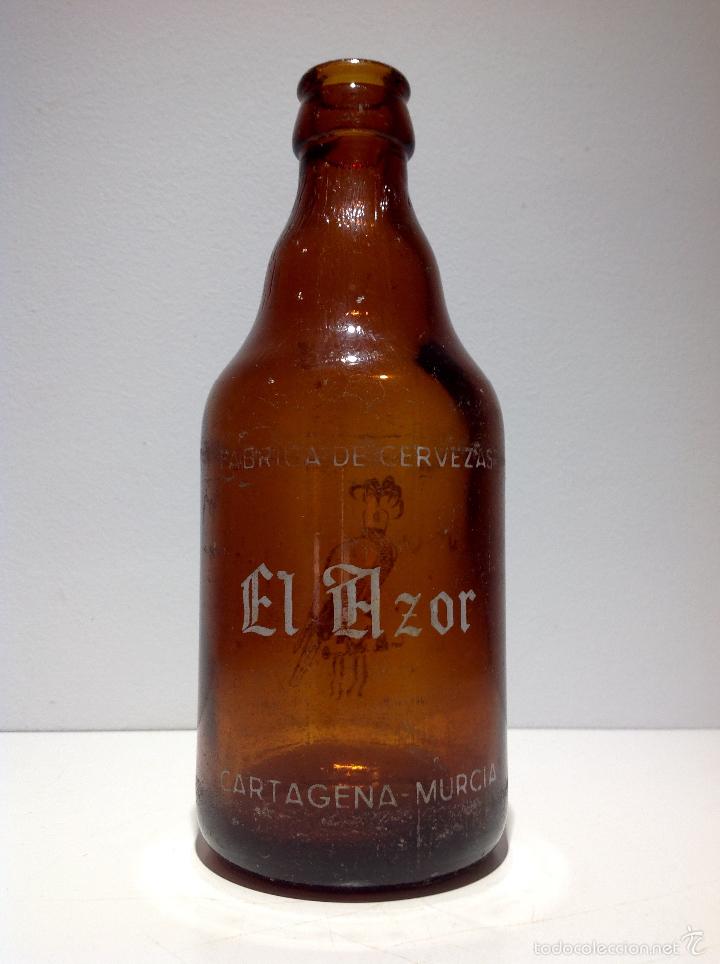 Collectionnisme de bi&egrave;res: ANTIGUA BOTELLA DE CERVEZA CERVEZAS AZOR, MODELO RARO