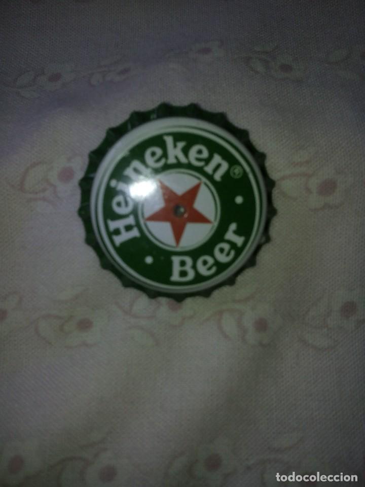 Coleccionismo de cervezas: chapa cerveza heineken broche