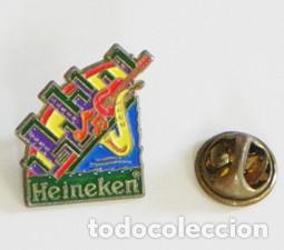 Coleccionismo de cervezas: ANTIGUO PIN DE HEINEKEN - PUBLICIDAD CERVEZA - &iquest; JAZZ ? - M&Uacute;SICA - &iquest; A&Ntilde;OS 80 - 90 ?