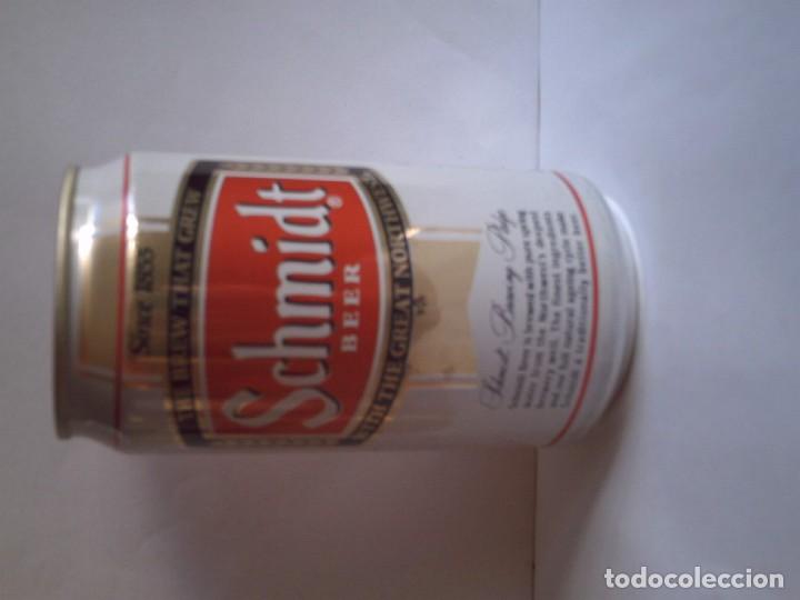 Coleccionismo de cervezas: Lata cerveza schmidt usa - Foto 2