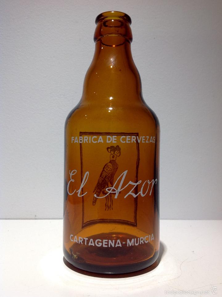 Collectionnisme de bi&egrave;res: ANTIGUA BOTELLA DE CERVEZA EL AZOR, TERCIO, IMPECABLE ESTADO