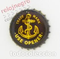 Collectionnisme de bi&egrave;res: CHAPA DE CERVEZA ANCHOR - EEUU ESTADOS UNIDOS DE AM&Eacute;RICA USA - DIBUJO DE ANCLA MAR BARCO - BEBIDA