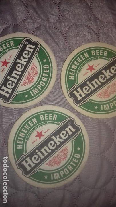 Coleccionismo de cervezas: 3 posavaso heineken