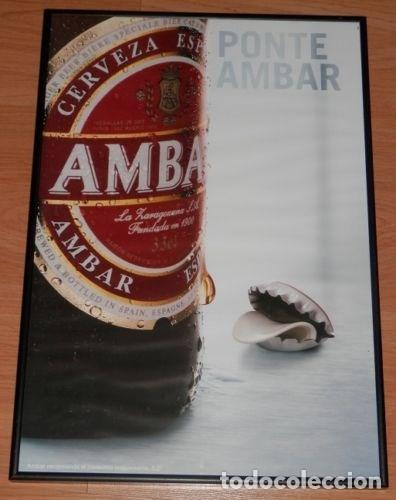 Coleccionismo de cervezas: CARTEL DE LA CERVEZA AMBAR