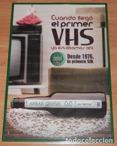 Coleccionismo de cervezas: CARTEL DE LA CERVEZA AMBAR