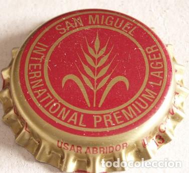 Coleccionismo de cervezas: CHAPA CERVEZA SAN MIGUEL LAGER, FACTORIA U (SIN USAR)