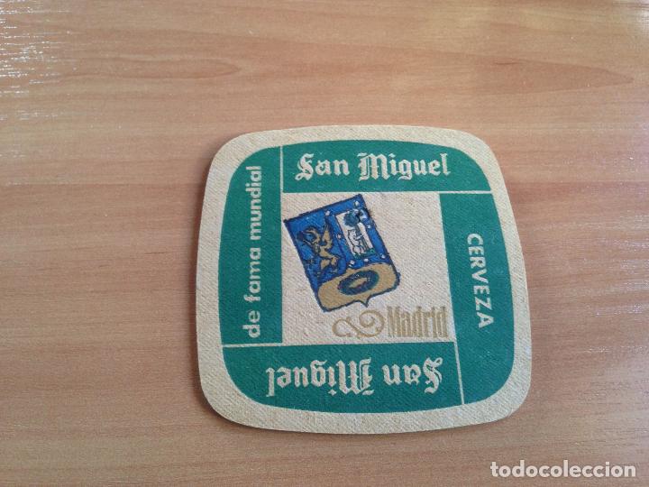 Coleccionismo de cervezas: ANTIGUO POSAVASOS CERVEZA SAN MIGUEL MADRID