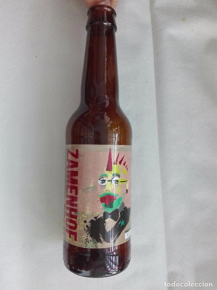 Coleccionismo de cervezas: BOTELLA CERVEZA VACIA 33Cl - ZAMENHOF - TOLEDO - SIN CHAPA
