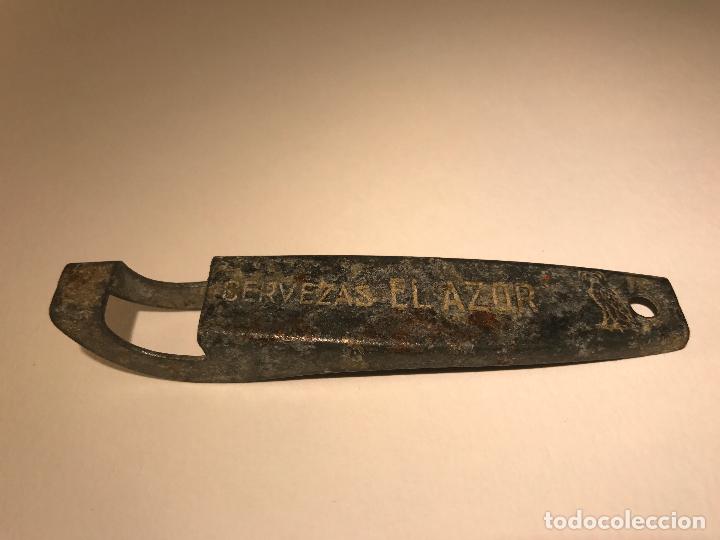 Coleccionismo de cervezas: ANTIGUO ABRIDOR CERVEZA CERVEZAS AZOR - Foto 3