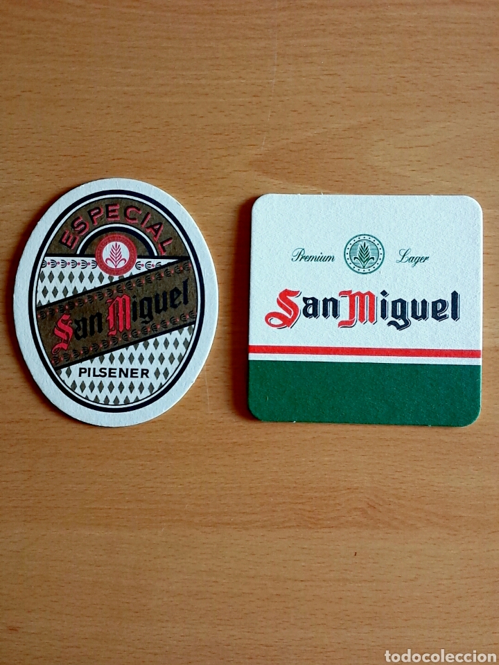 Coleccionismo de cervezas: Lote 2 posavasos cerveza San Miguel