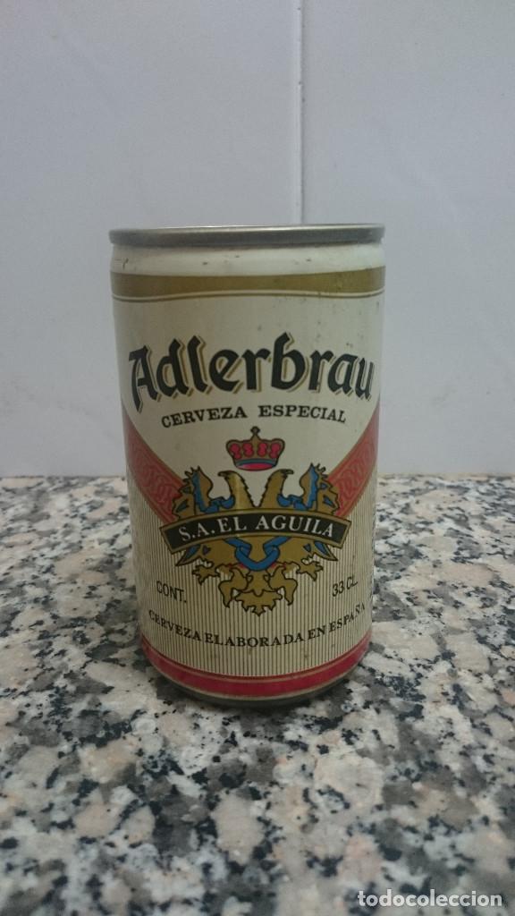 Coleccionismo de cervezas: LATA CERVEZA ADLERBRAU CERVEZA ESPECIAL S.A. EL AGUILA  CERVEZA ELABORADA EN ESPA&Ntilde;ALIQUIDO ORIGINAL.