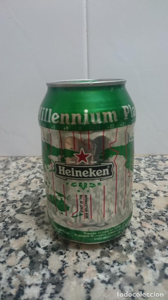 Coleccionismo de cervezas: LATA CERVEZA HEINEKEN MILLENNIUM PLANNER LIQUIDO ORIGINAL.
