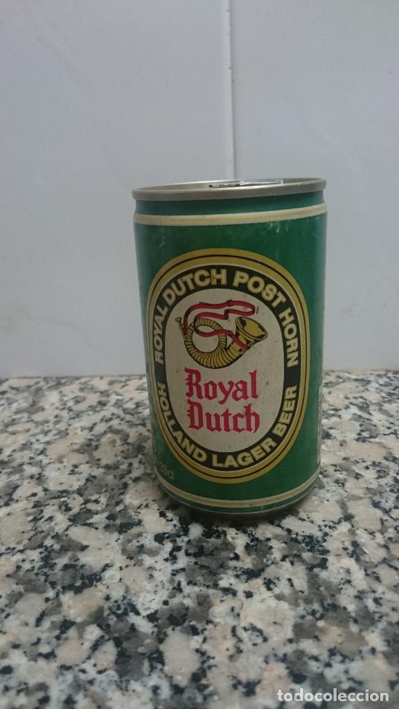Coleccionismo de cervezas: LATA CERVEZA ROYAL DUTCH LIQUIDO ORIGINAL.