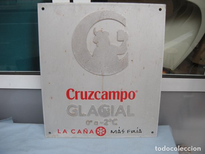 Coleccionismo de cervezas: ROTULO CERVEZA CRUZCAMPO GLACIAL
