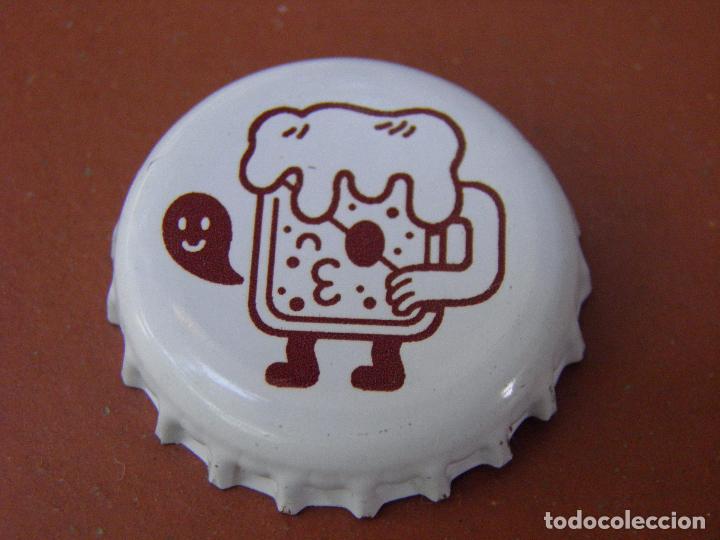 Collectable Beer: KRONKORKEN CHAPA CERVEZA ARTESANA BARCELONA BEER (5) . CHAPA: U.----LOTE N. 2583----CARMANJO