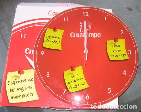 Coleccionismo de cervezas: Reloj de pared Cruzcampo