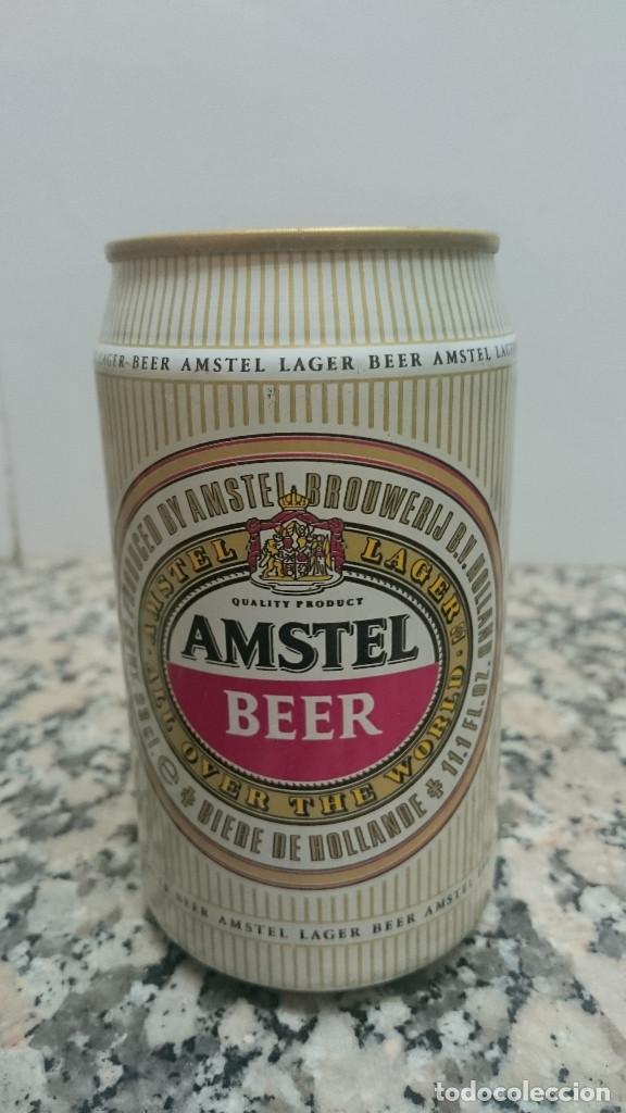 Coleccionismo de cervezas: LATA CERVEZA AMSTEL BEER. 01- 89