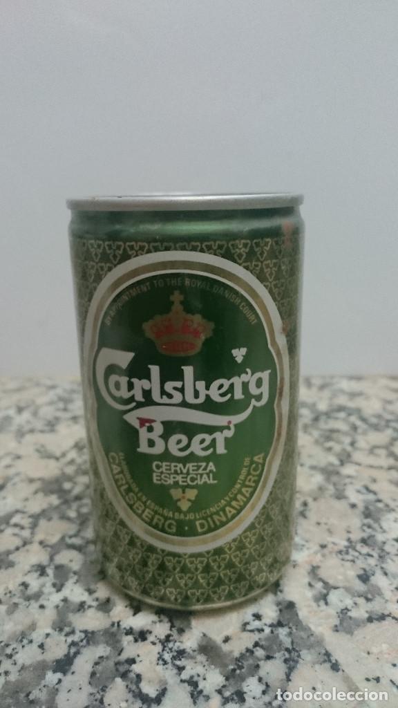 Collectable Beer: LATA CERVEZA CARLSBERG BEE 9 MAY 89