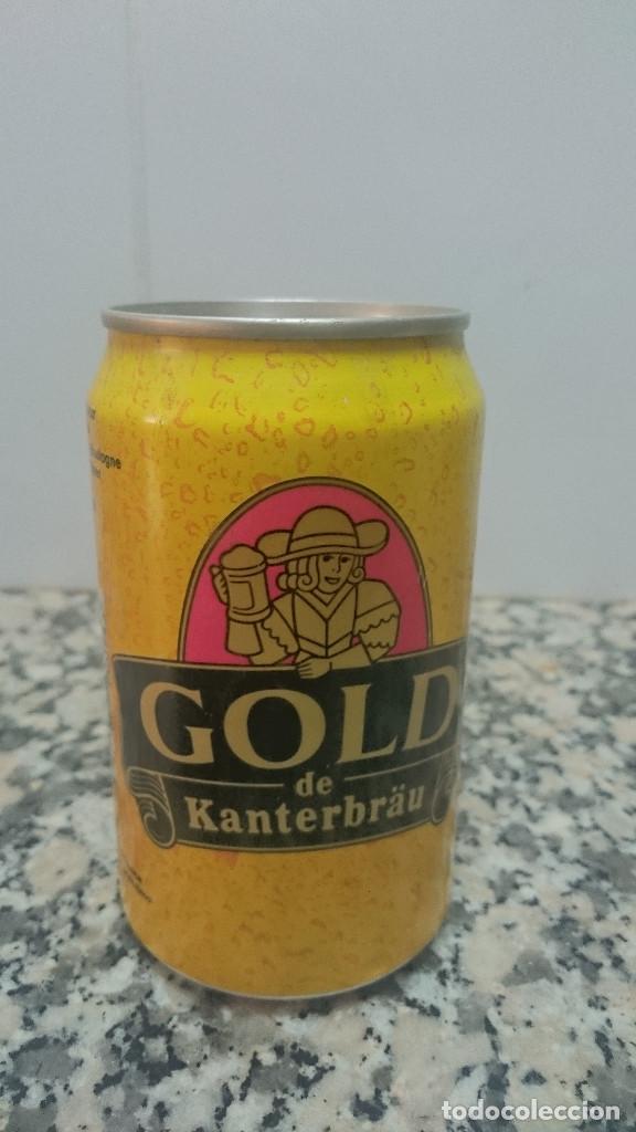 Coleccionismo de cervezas: LATA CERVEZA GOLD DE KANTERBRAU