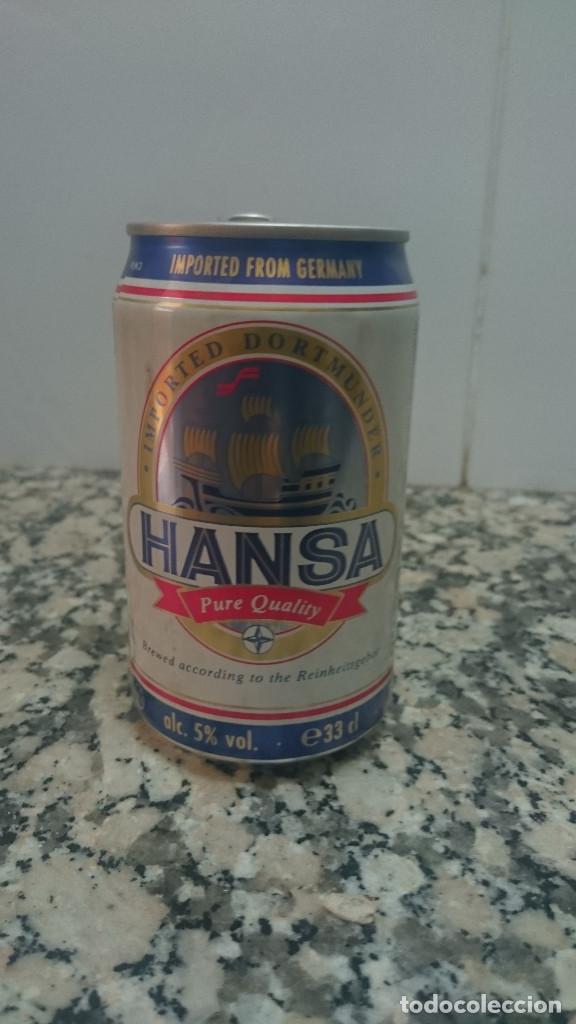 Coleccionismo de cervezas: LATA CERVEZA HANSA PURE QUALITY