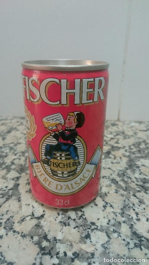 Coleccionismo de cervezas: LATA CERVEZA FISCHER BIERED&acute;ALSACE. 09 - 05 - 89