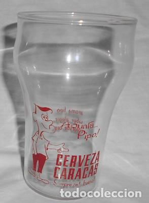 Coleccionismo de cervezas: VASO DE CERVEZA CARACAS