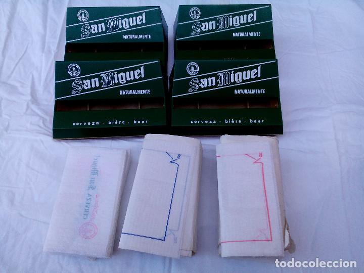 Coleccionismo de cervezas: lote sevilleteros san miguel