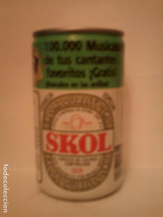 Sammeln von Brauereiartikeln: Lata cerveza skol &uml;Equipos hi-fi espa&ntilde;a