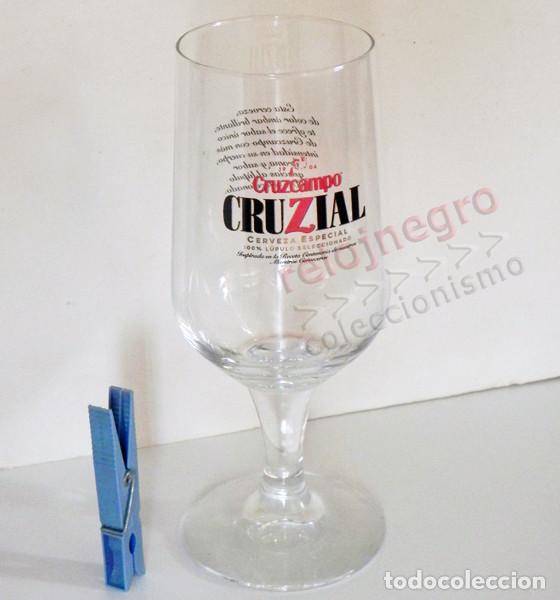Coleccionismo de cervezas: COPA DE CERVEZA CRUZIAL - CRUZCAMPO - NUEVA SIN USAR - CRISTAL - PUBLICIDAD BEBIDA - M&Aacute;S EN VENTA