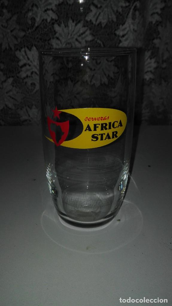 VASO ORIGINAL CERVEZA ÁFRICA STAR (Coleccionismo - Botellas y Bebidas - Cerveza )