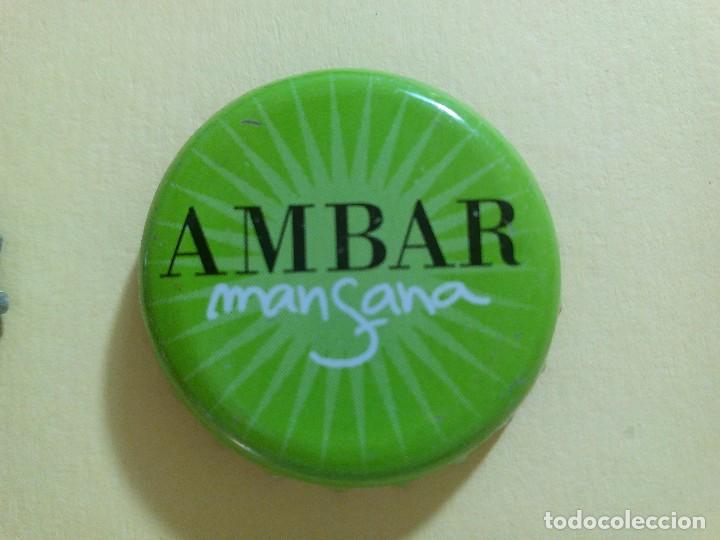 Coleccionismo de cervezas: CHAPA CHAPAS CORONA &Aacute;MBAR MANZANA FACTOR&Iacute;A U