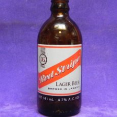 Coleccionismo de cervezas: BOTELLA DE CERVEZA RED STRIPE DE 341 ML CERVEZAS JAMAICA