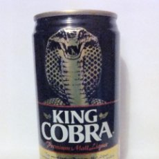 Coleccionismo de cervezas: LATA CERVEZA KING COBRA USA. Lote 102826355